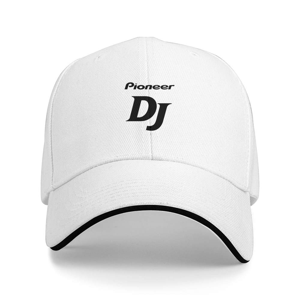 A pioneer DJ music brand printed baseball cap, unisex style, suitable for all seasons