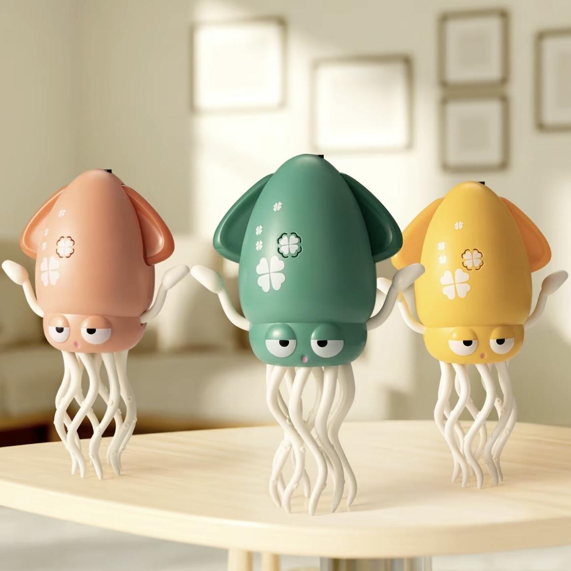 Electric Dancing Octopus Baby Toys|Crawling Octopus Tummy Time Sensory Toys for Kids 3-6 Years old|Automatic Swing Squid Toy with Lighting and Music|Birthday Gifts for 3 4 5 6 7 8 Year Old Boys Girls