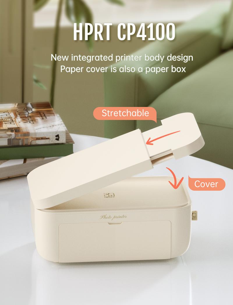 Hanin 4x6 Photo Printer, Includes 20 Sheets & 1 Ribbon, Portable Thermal Dye Sublimation Printer with AR Video Printing, Valentine's Day Gift