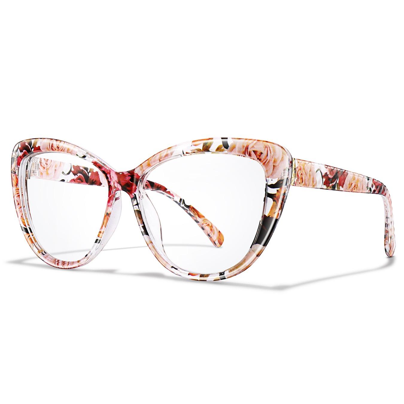 Fashion Cat Eye Reading Glasses with Case and Gift Packaging, Unisex PC Frame, Fda Registered, Single Pack, Reading Eyeglasses, Stylish Old Age Eyewear