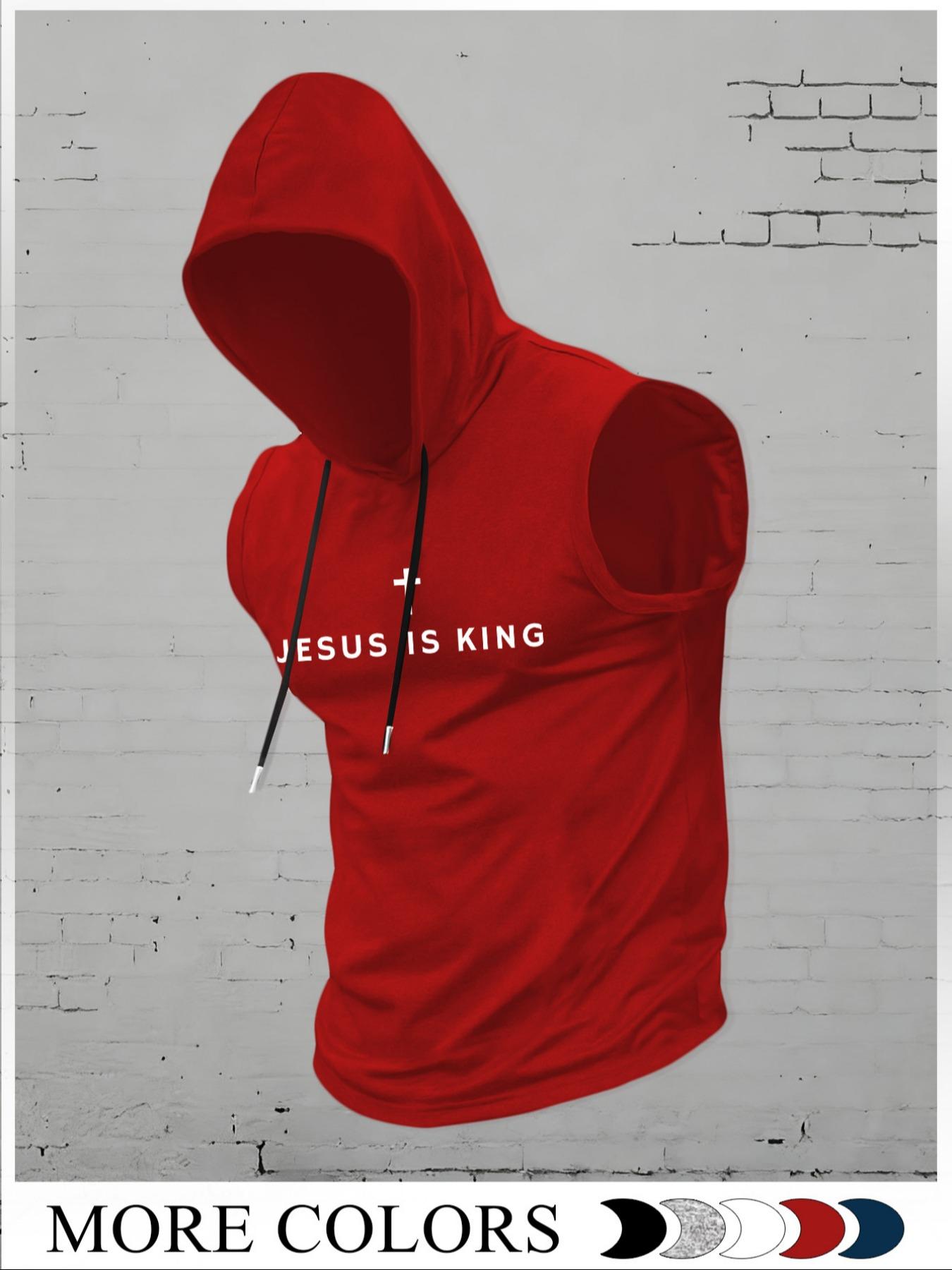 Men's Fashion Hooded, Casual Summer Wear, Athletic Workout Clothing, Moderate Fabric Thickness, Fitted Style, Ideal for Outdoor Activities