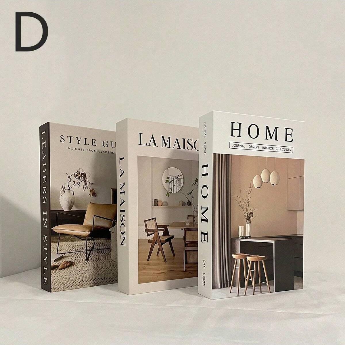 Modern Foldable Fake Book Set, Minimalist Home Office Decor, Fashionable Desk Ornament, Easy Assembly Required, Stylish Solution