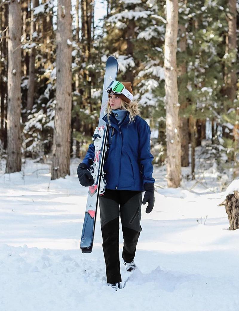 TBMPOY Women's Winter Hiking Ski Snowboarding Pants Winter Waterproof Softshell Insulated Trousers