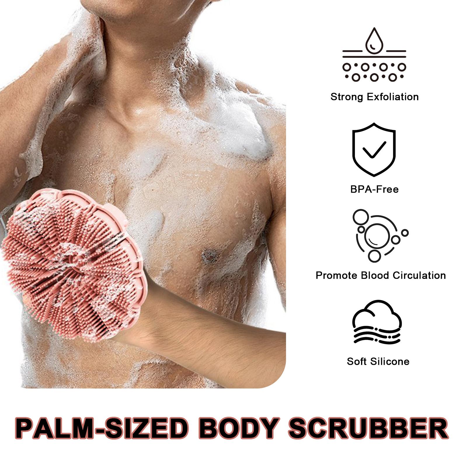 silicon scrubber body Shower Brush, Exfoliating Body Wash Scrubbers for Men and Women for All Skin Types,Ergonomic No-Slip Handle, Body Brush for Showering silicon scrubber body Shower Brush, Exfoliating Body Wash Scrubbers for Men and Women for All Skin Types,Ergonomic No-Slip Handle, Body Brush for Showering