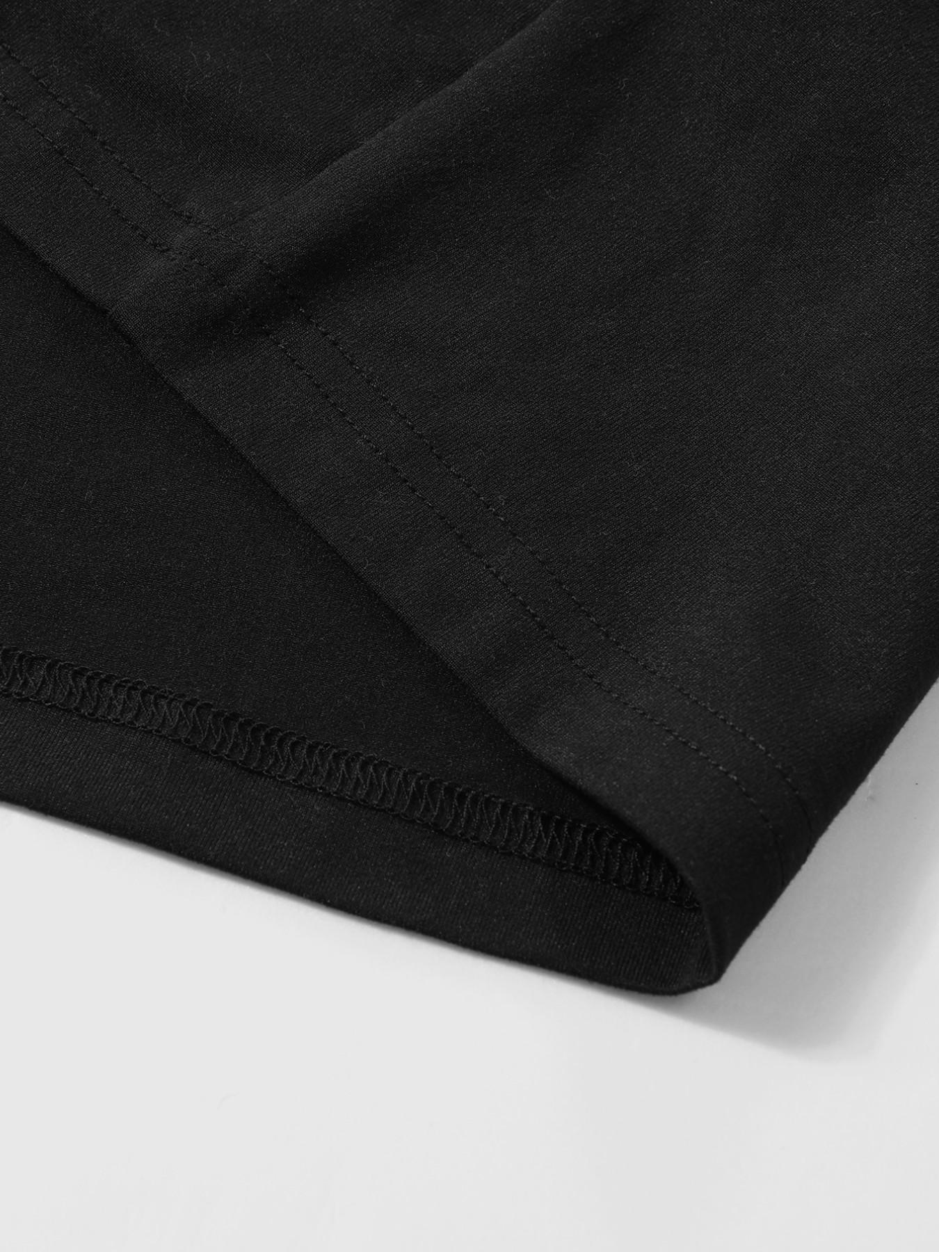 Men's Oversize Graphic Tee, Street Style Fitted Long Sleeve Top, Casual Minimalist Design, American Vintage Faith Fashion