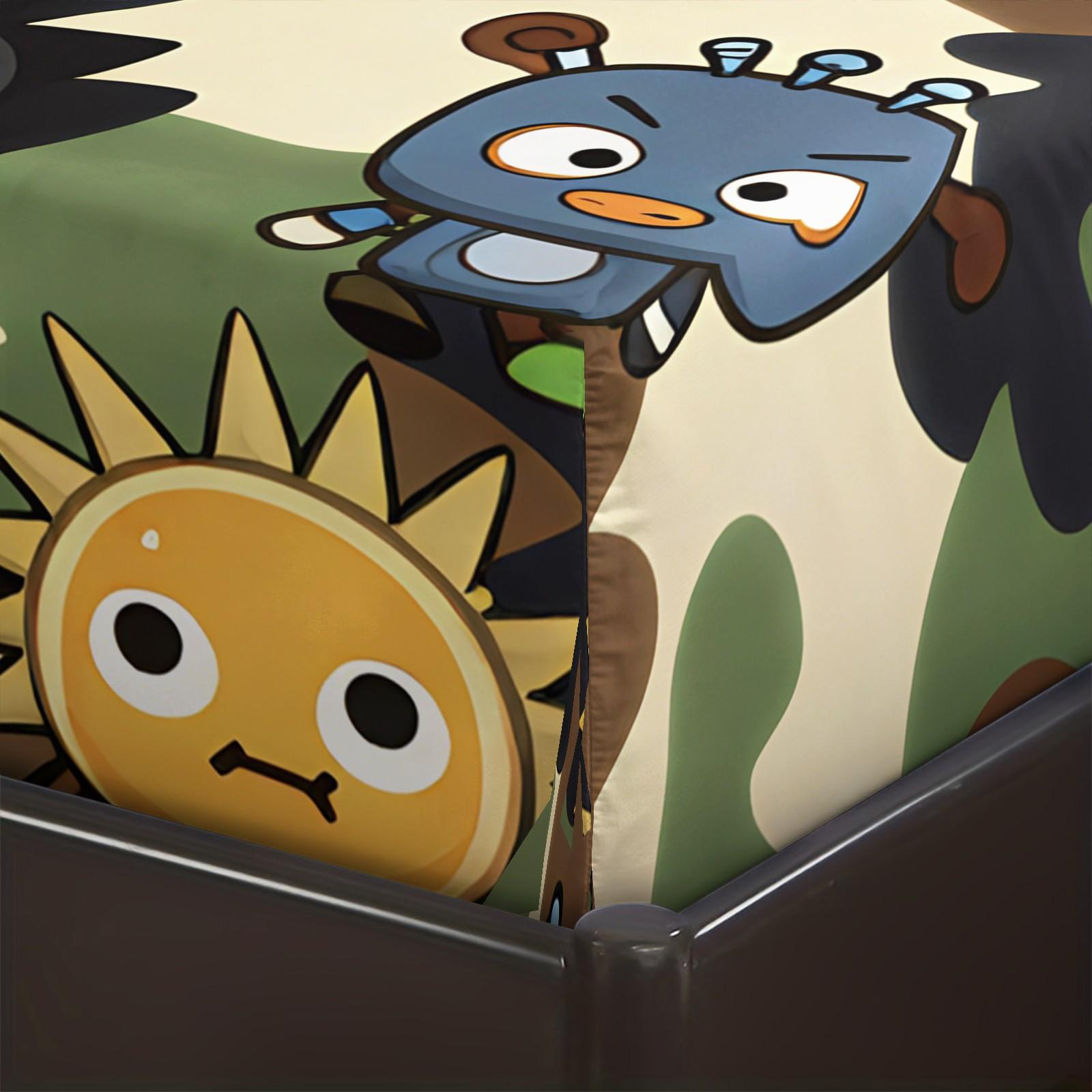 Hipster Elements Printed Bedspread 3-Piece Set With 2 Coreless Pillowcases, “A BATHING APE” Lettering and Ape Head, Soft and Comfortable Bedding