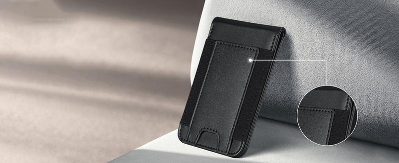 Magnetic Wallet for iPhone 16/15/14/13/12 with 3 Card Slots, Magnetic Wallet, Phone Wallet & Adjustable Stand, Black，find my Shockproof Cellphone Smartphone 【Christmas】