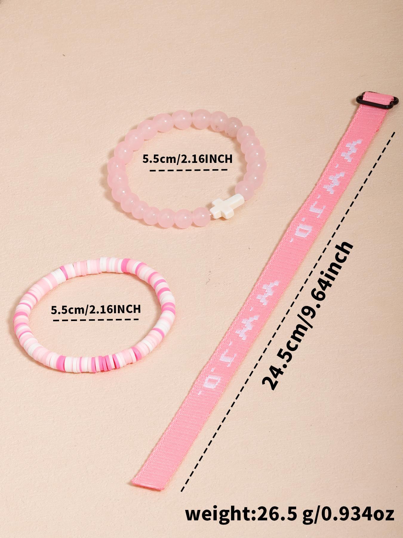 Wwjd Beaded Bracelet With Cross Charm, Exquisite Religious Jewelry Gift For Birthday