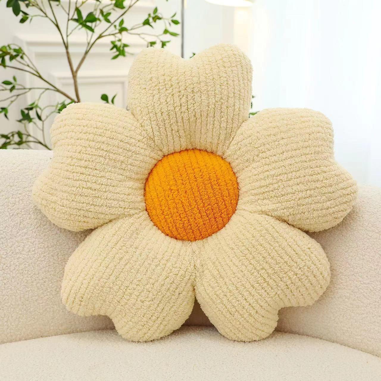 New Breathable Five-petal Flower Cushion Macaron Fresh Home Sofa Decorative Cushion Pillow Dining Table Office Chair Cushion