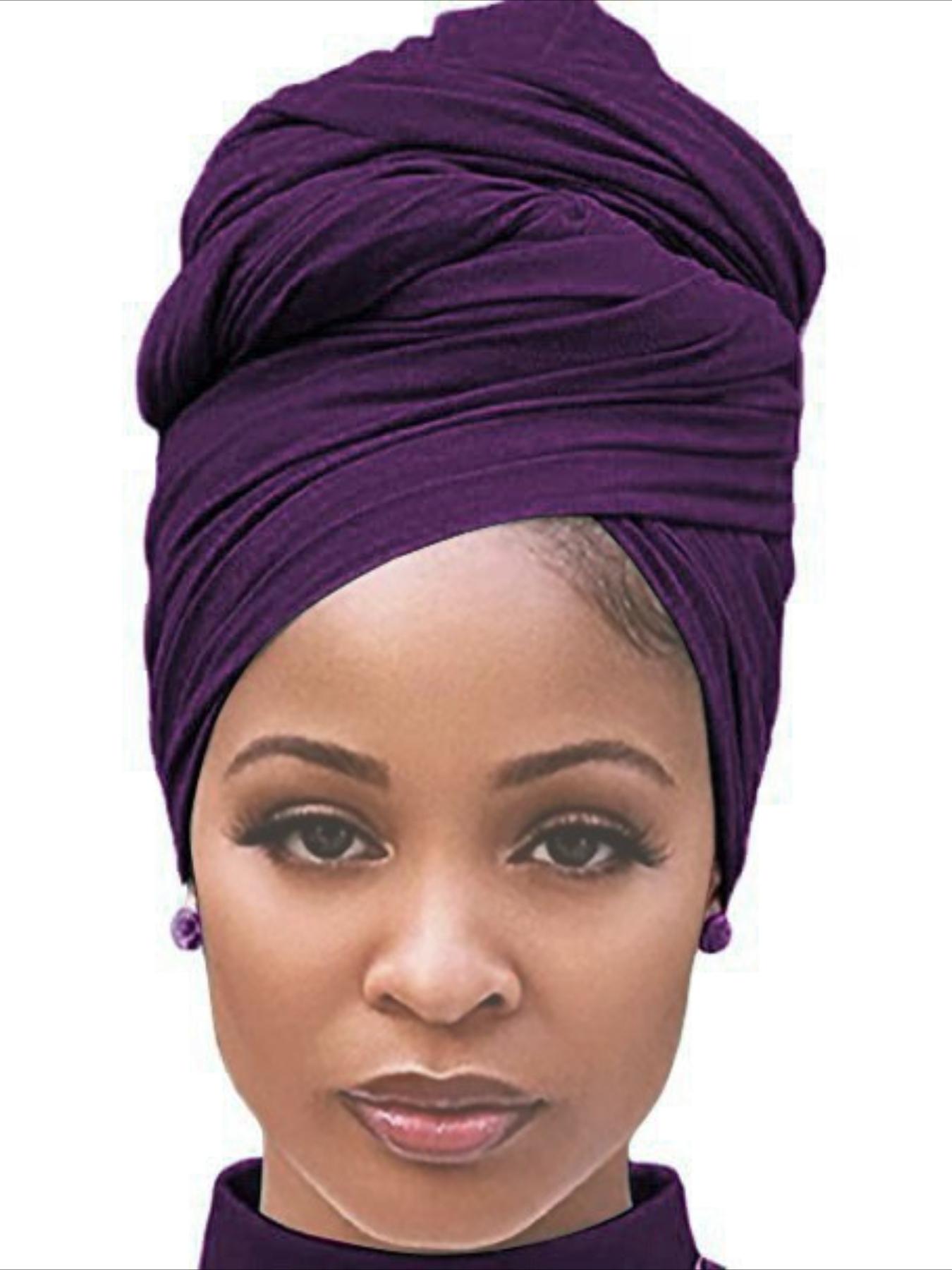 【High-quality mercerized cotton】 Sweatband long scarf for women, turtleneck dust-proof scarf, warm headscarf for Middle East Muslims Turban Hijab