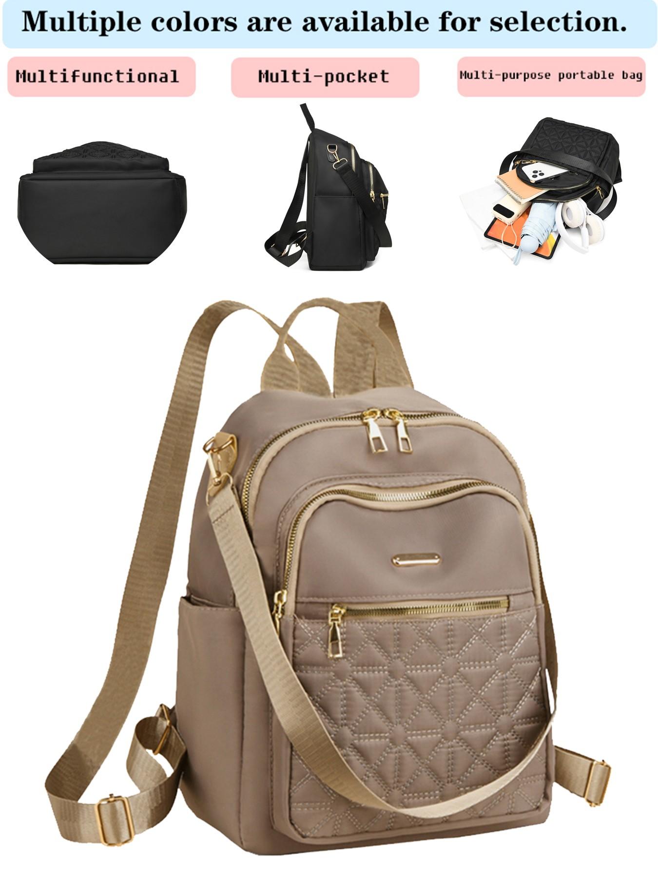 Oxford Cloth Backpack New Fashion Versatile Women's Bag Lightweight Travel Large Capacity Bookbag Office Use Travel Backpacks