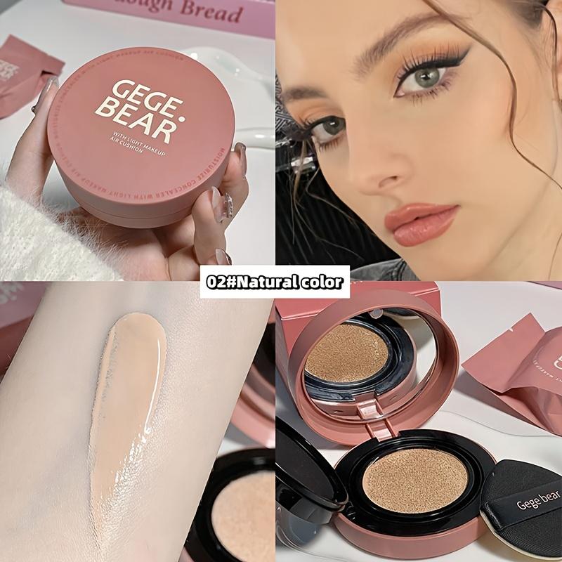 BB Cream Foundation - BB Foundation + Refill, for Use with A Powder Puff, Waterproof, Sweatproof, Oil-controlling, Moisturizing, Permanently Conceals Pores, Suitable As A Christmas or Valentine's Day Gift.