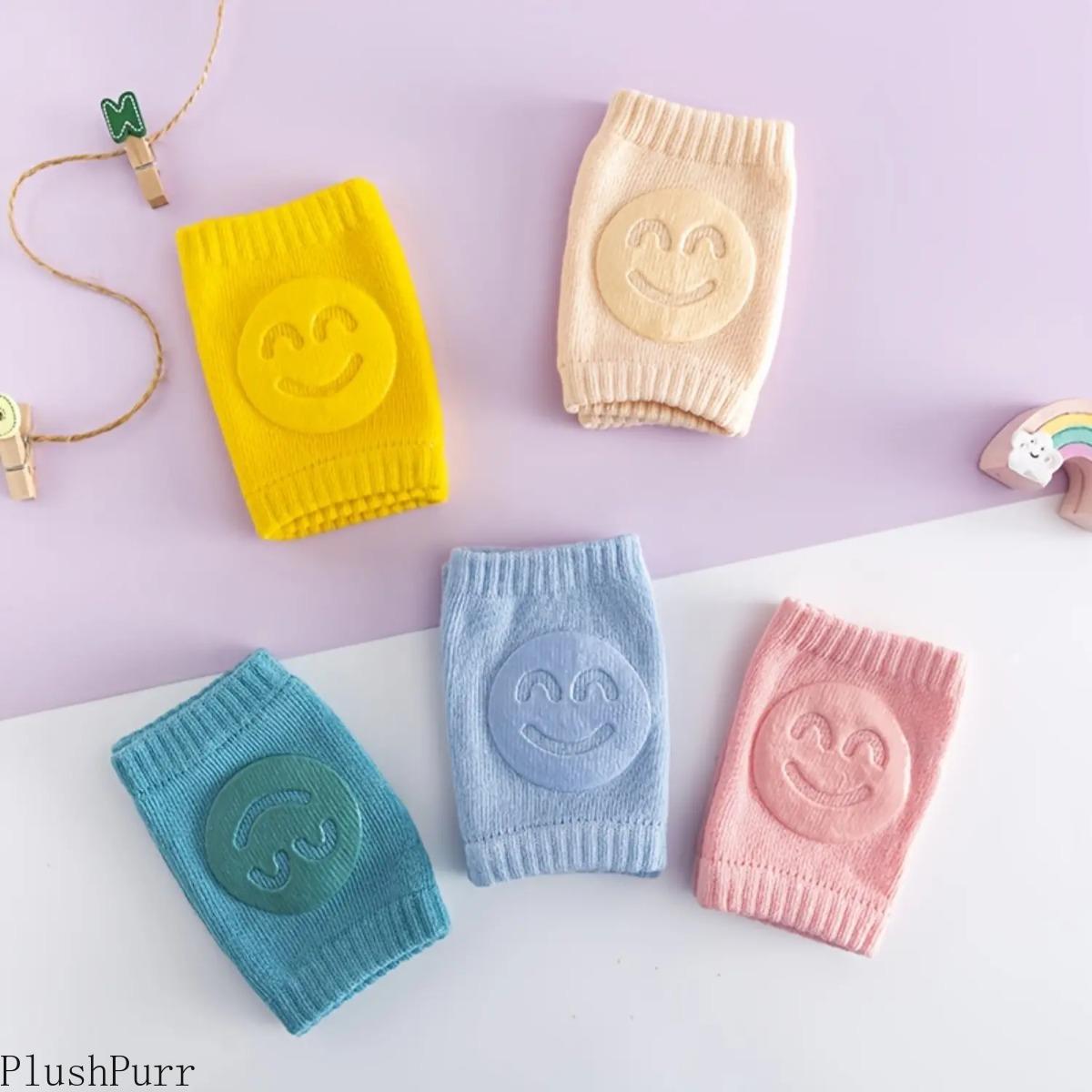 4-Piece Non-Slip Baby Knee Pads for Newborns - Thick Soft Contoured Design, Sports & Outdoor Crawling Protective Gear for Fall Protection & Durability (DIY Bag Accessories), Newborn summerwins