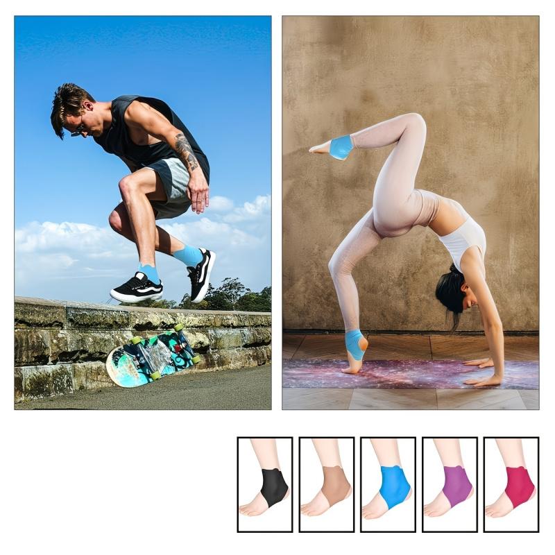 Ankle sleeves for women and men, ankle joint muscle protection pads, ankle suppoof polyester material, for non-postoperative recovery and ligament stabilization (Model: DM660)