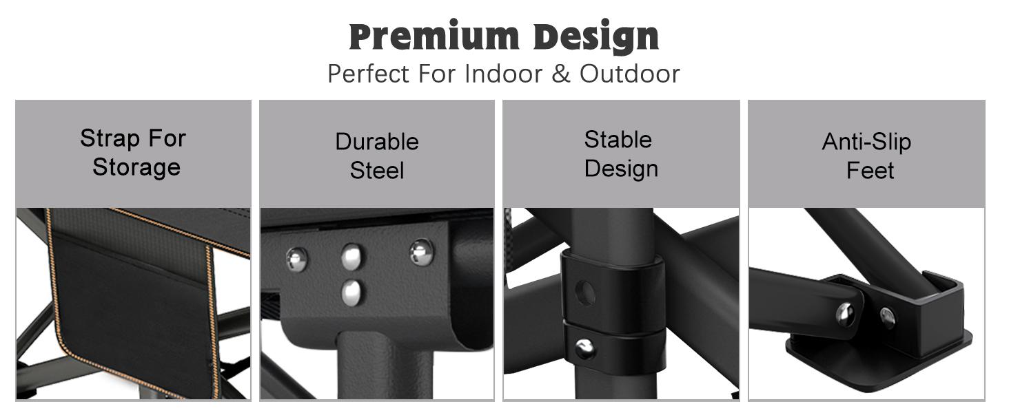 DoCred Camping Cot with Mattress, Heavy Duty Folding Bed Cot, XXL Portable Bed w/ Carry Bag for Outdoor Camping, Guest, Office Nap, Travel