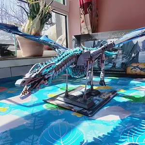 🐉Mythical Flying Dragon Collectible Figurine, Magic Dragon Building Blocks Set, Ideal Gift for Boys & Fantasy Fans Perfect Gift