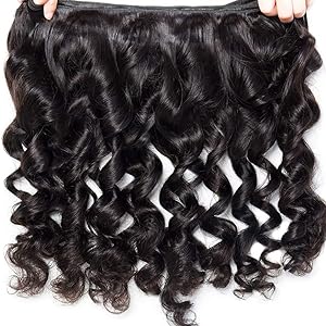 VIPbeauty  Loose Wave Human Hair Bundles Loose Wave Bundles with 5x5 lace Closure Human Hair Bundles Loose Deep Wave Hair 3 Bundles with Closure 10A Grade Brazilian Virgin Hair