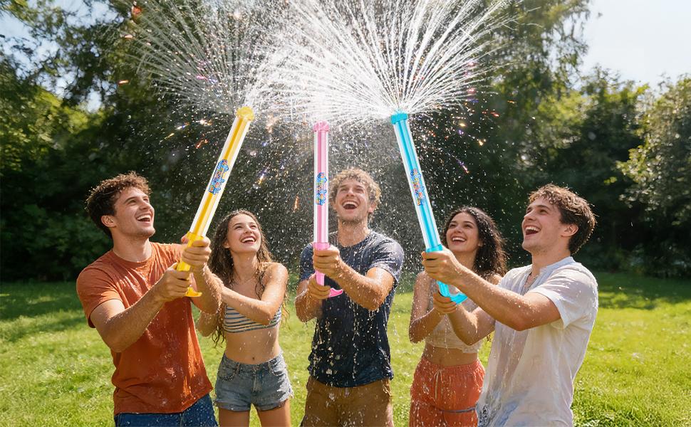 Fireworks Water Gun, Bulk Squirt Water Blaster Guns, Firework Spray Water Soaker Toy Toys for Pool Party Outdoor Summer Water Games