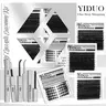 YIDUO 5-Style Eyelash Cluster Set: DIY Lash Clusters, 60D /80D / 100D/Foxtail & Bottom Eyelash Extension Set, 5–16 mm, D-Curl With Lash Bond and Seal, Lash Remover,Lash Tweezers, DIY at Home Easily, Diy Volume Eyelashes