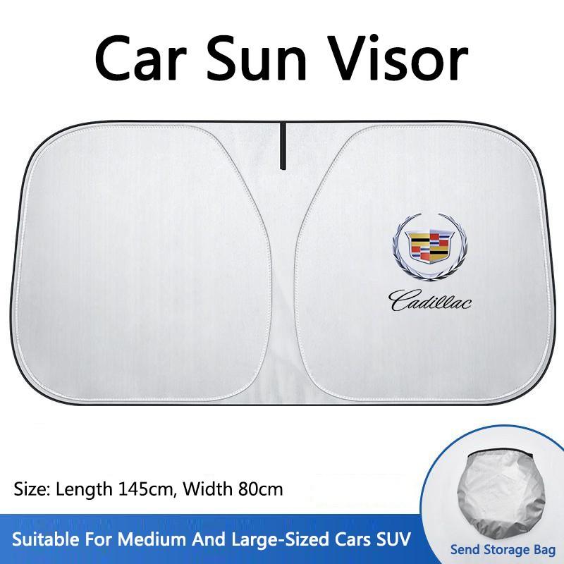 Folding Car Windshield Sun Shade Cover Visor, UV Protection for Cadillac Escalade Gt4 Xt4 Ats Xt5 Cts Xts Rs, 1pc Accessory