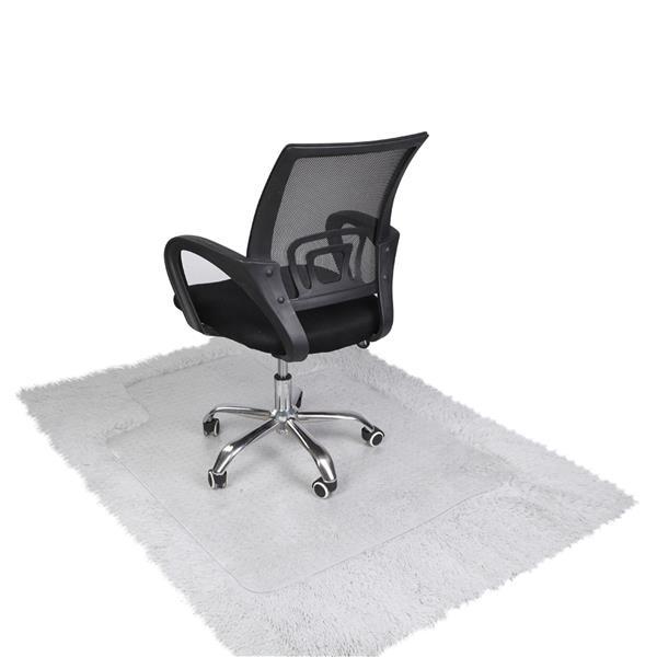 Clear PVC Office Chair Mat for Carpet, Non-Slip Desk Floor Protector with Studded Grip, Easy-Clean Transparent Rolling Chair Mat for Home Office, Computer Desk & Gaming Chair