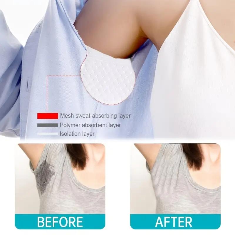 100pcs Underarm Sweat Pads, Disposable Unisex, Breathable Invisible Design, Comfortable Non-Irritating, Three-Layer Technology