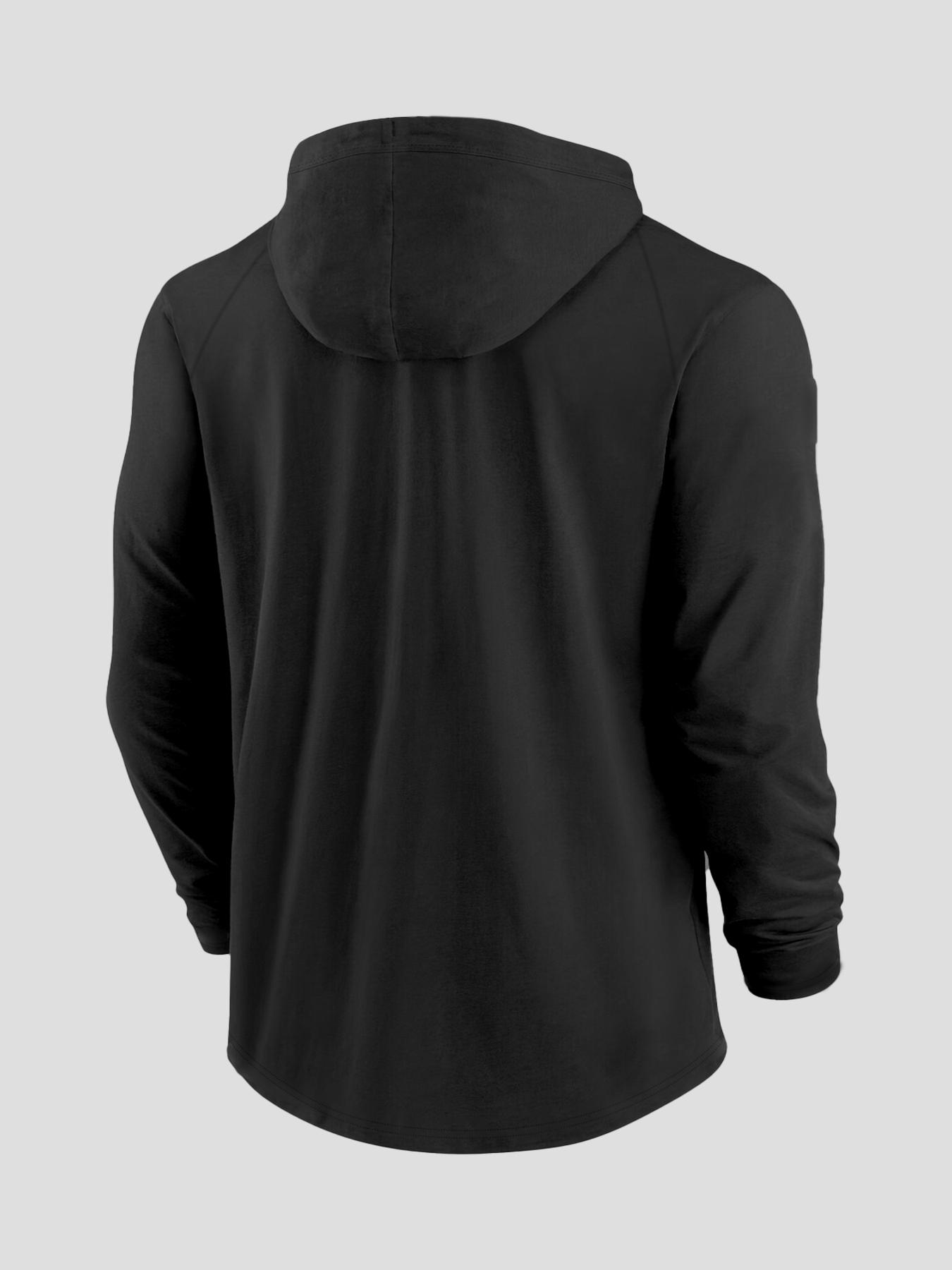 Men's Hooded Long Sleeve T-Shirt + Faux Two-Piece Pants Set, Stylish Casual Fall & Winter, Moderate Fabric, Fitted Style