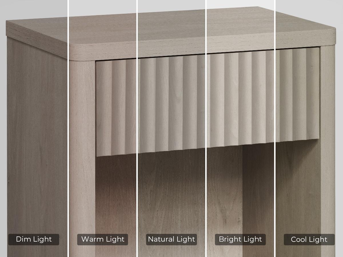 SICOTAS Nightstand Set of 2 with Drawer, Modern Wide Bedside Table for Bedroom, 22.7 x 15.4 x 24.1 Size Mid-Century End Table with Storage, Sturdy Night Stand for Sofa, Couch, Living Room, Office