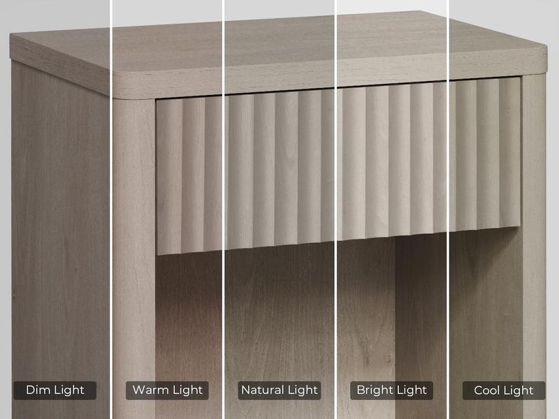 SICOTAS Nightstand Set of 2 with Drawer, Modern Wide Bedside Table for Bedroom, 22.7 x 15.4 x 24.1 Size Mid-Century End Table with Storage, Sturdy Night Stand for Sofa, Couch, Living Room, Office