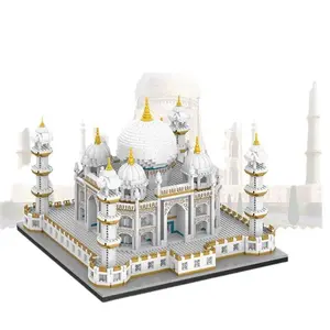 Mini Block Taj Mahal Eiffel Tower Pisa Architecture Model Building Diamond brick pyramid Colosseum Big Ben Miracle City toy
