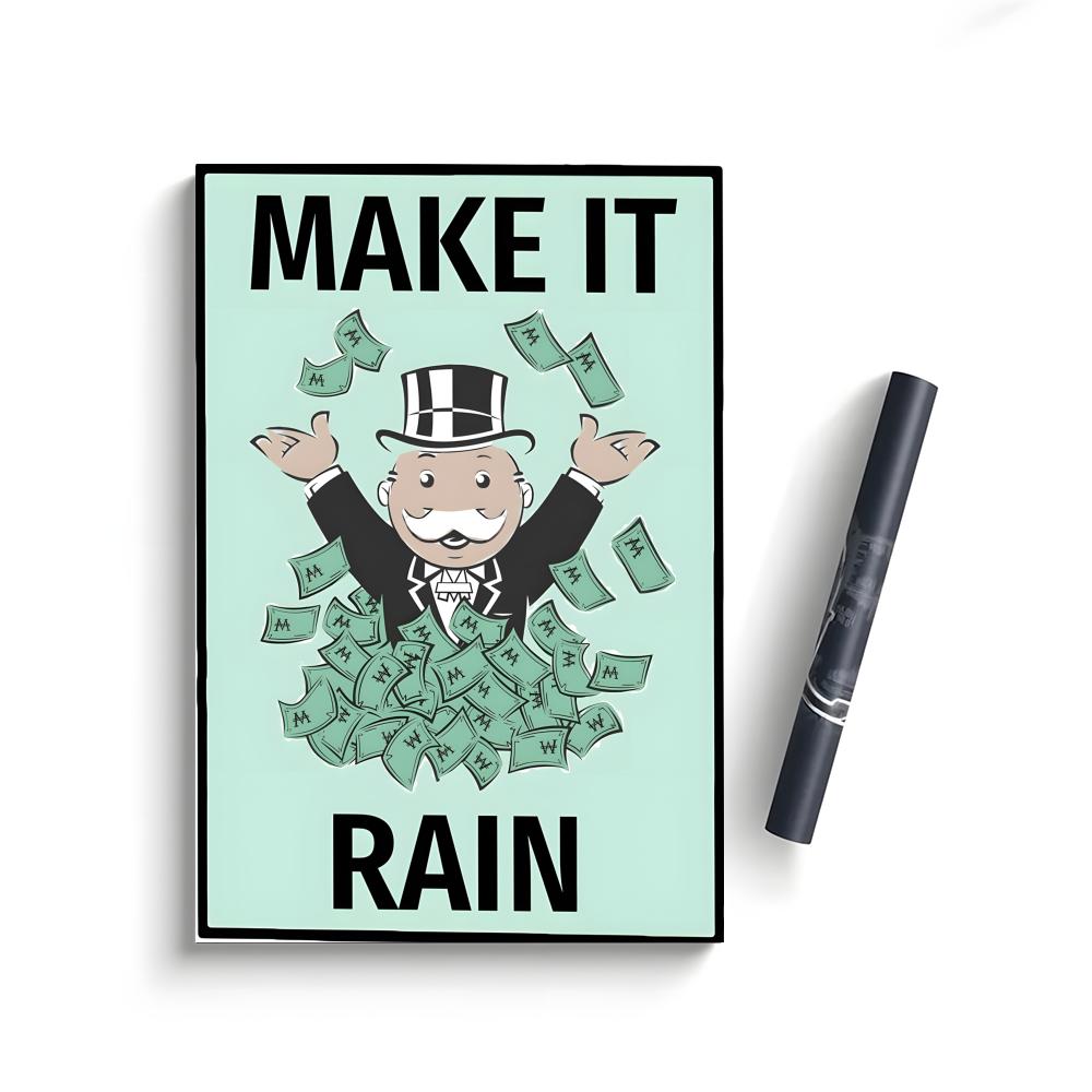 M-Monopoly M-Millionaire Money Poster Bedroom Home Decor Art Poster Perfect Gift for Family and Friends