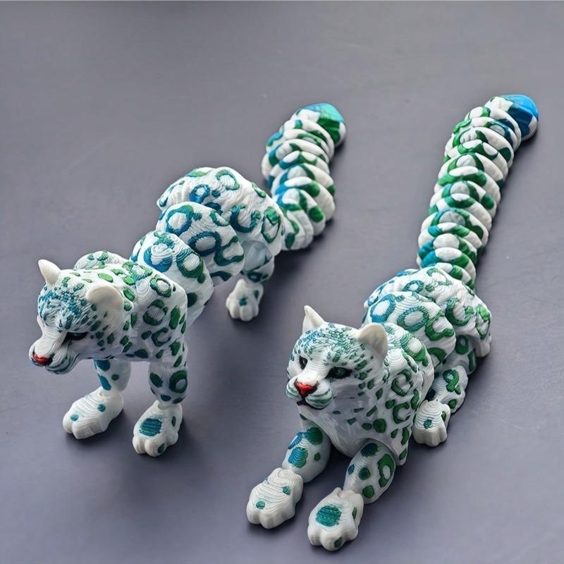 A  leopard figurine, suitable for home decoration ornaments