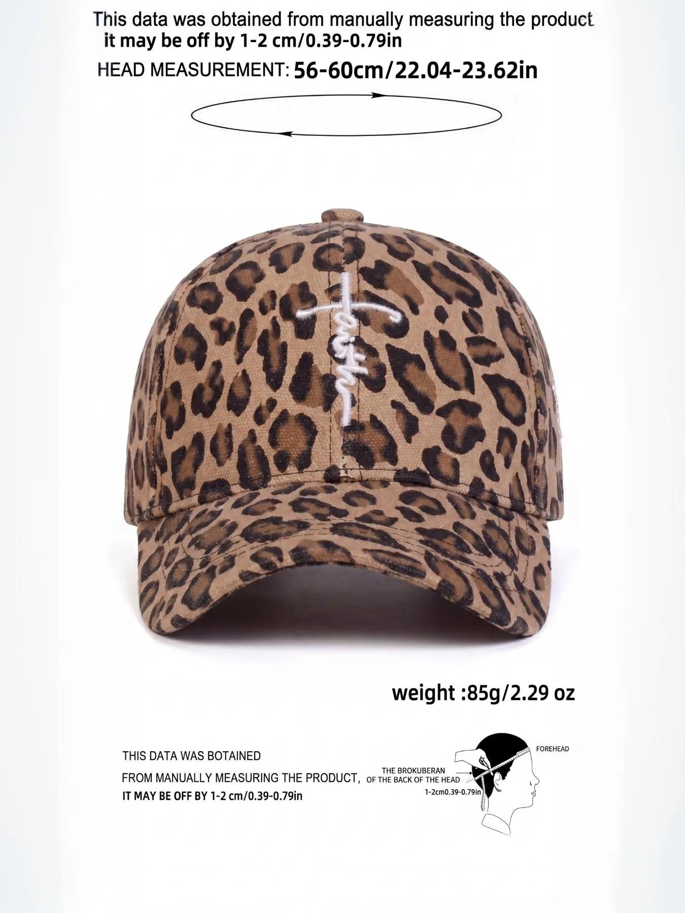 Cross Stitch Leopard Print Bucket Hat, Vintage Style, Soft Breathable Comfort, Unisex Summer Casual Wear, Ideal for Men and Women