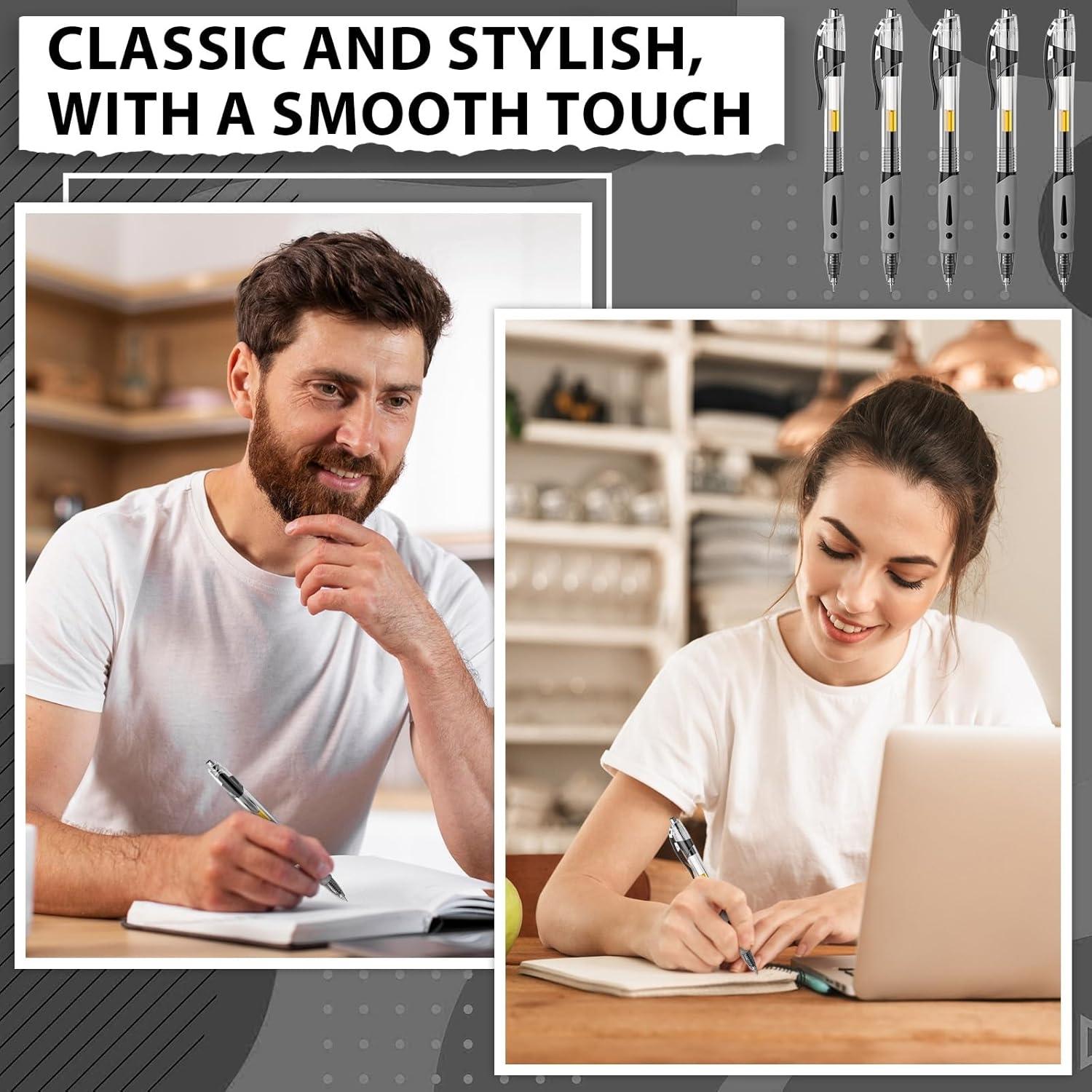 0.5 mm Gel Ink Pen (20 Pcs), Quick-Dry Smooth Writing Gel Pens, Stationery Supplies for Students, School, Home and Office