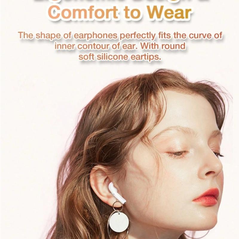 Wireless Stereo Headphones, Clear Call Quality, Ideal for Music and Sports, Touch Control, Rechargeable, Compatible with iOS and Android