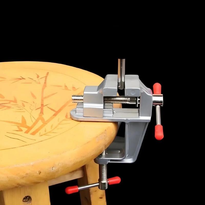 1 household universal mini fixed workbench, Home, multifunctional alloy pliers, mini adjustable desktop fixture, Desk Mount Clamp, suitable for jewelry, electronic products, manual tools, no need for electricity, holiday gifts