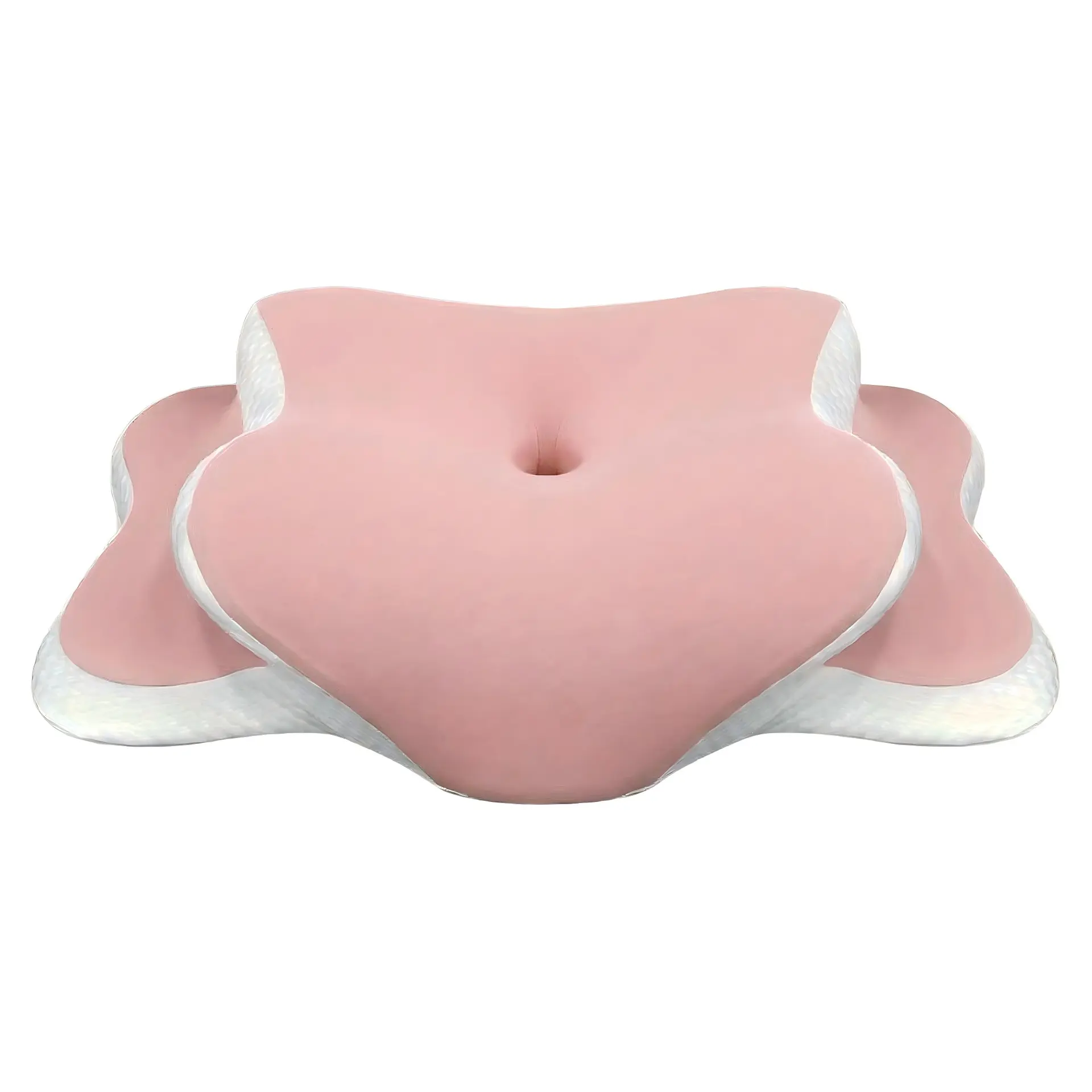 Double Sided Ergonomic Neck Pillow, Travel Neck Cushion, cooling skin-friendly cover and odor-free memory foam. Zoned support with widened armrest, soft comfy, fits all sleeping positions for home use, Neck Rest Cushion