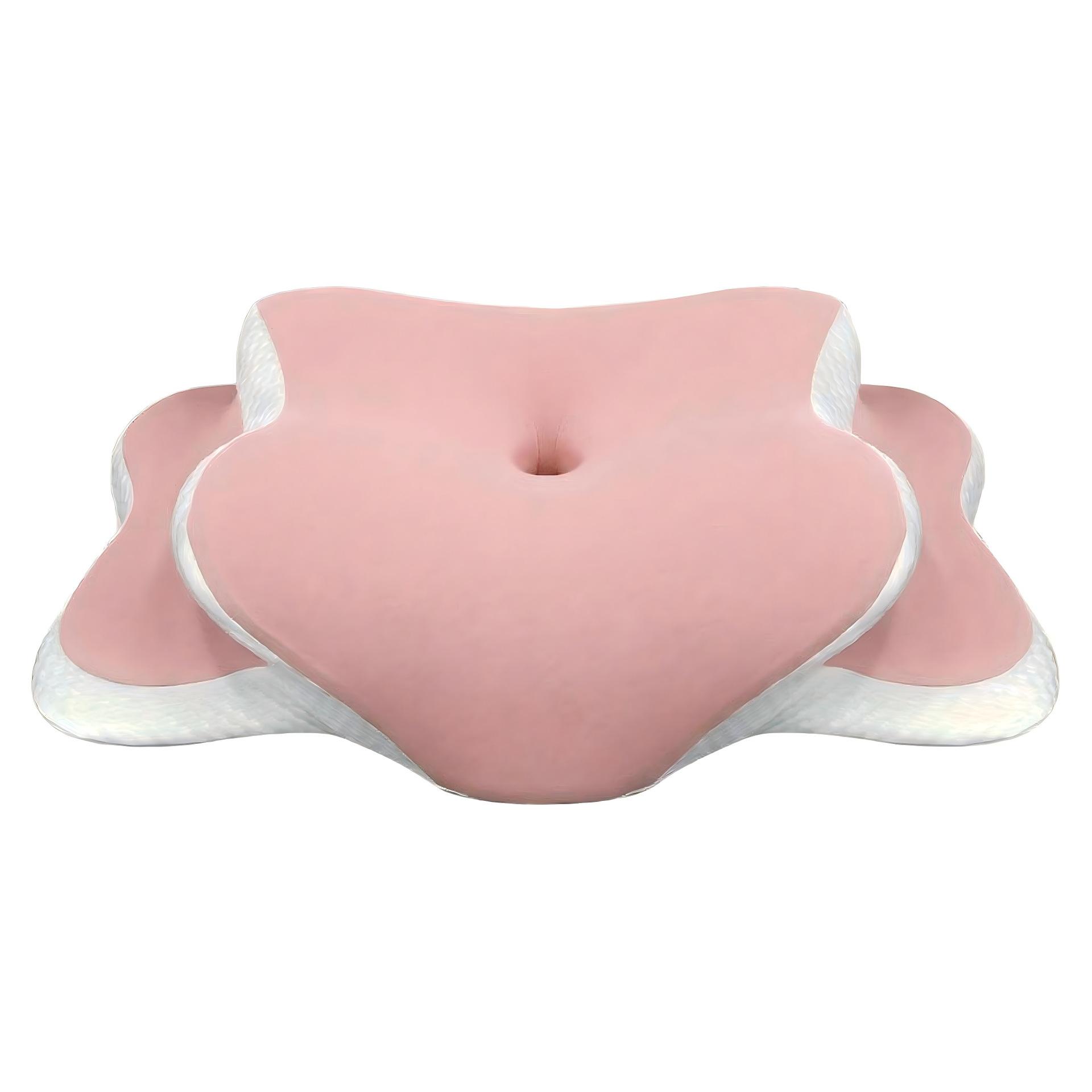 Double Sided Ergonomic Neck Pillow, Travel Neck Cushion, cooling skin-friendly cover and odor-free memory foam. Zoned support with widened armrest, soft comfy, fits all sleeping positions for home use, Neck Rest Cushion