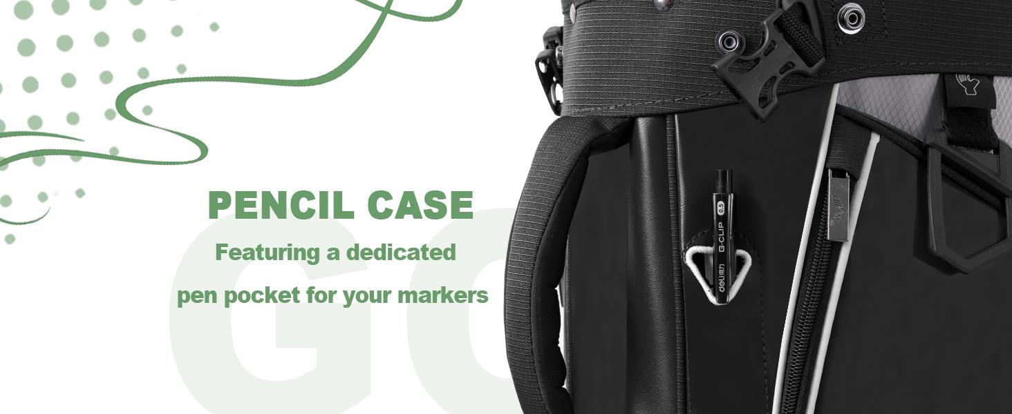 14-Way Golf Stand Bag, Premium Lightweight Golf Bag with Full-Length Dividers, Interchangeable PE-Padded Straps & Stabilizing Kickstand - Plush-Lined Top with Waterproof Cover