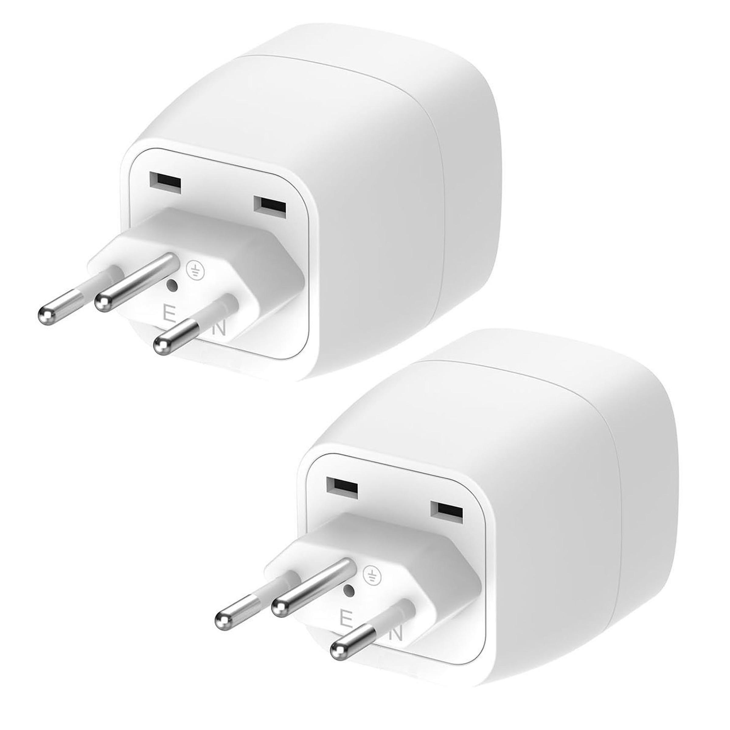 Travel Power Adapter Converter J-Type to E/f-Type, Compact Lightweight Design, Easy to Carry, Socket Adapter for Switzerland/madagascar/liechtenstein