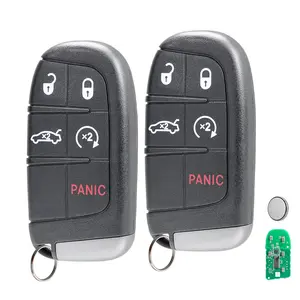 2 Replacement For Dodge Charger Challenger  5 Buttons Remote Key Fob 2019 2020 2021 2022 2023