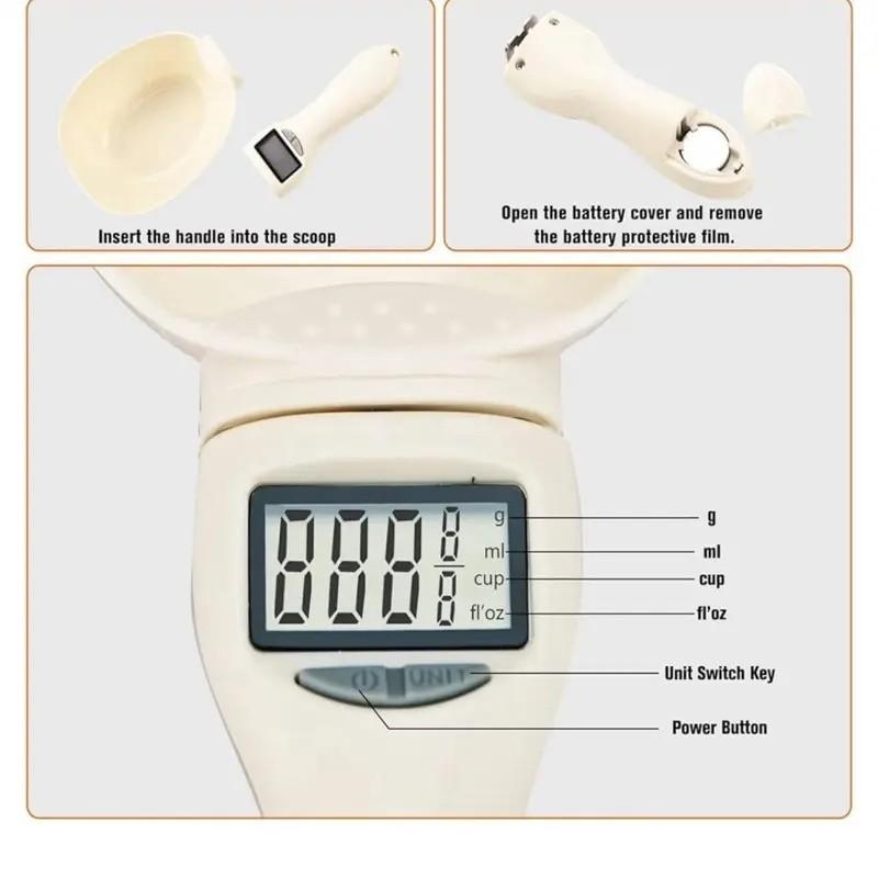 2026 Upgrade Electronic Measuring Spoon with Conversion Function, LED Display Adjustable Measurement Tool, Precision Kitchenware