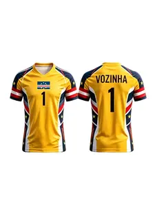 2026 Cape Verde Goalkeeper No.1 Soccer Jersey, Summer Men's Sports T-Shirt, Unisex Long Sleeve, Breathable and Moisture-Wicking, Casual Style