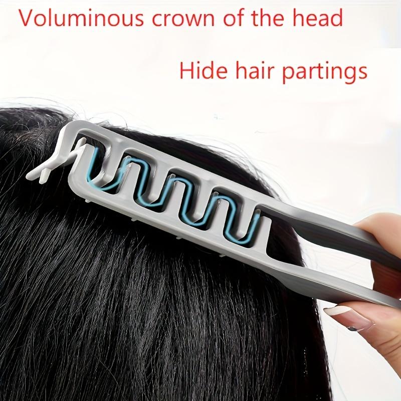 Plush Comb for Root Lift & Concealment, Plastic Design, Suitable for All Hair Types, Styling Tool & Holiday Gift