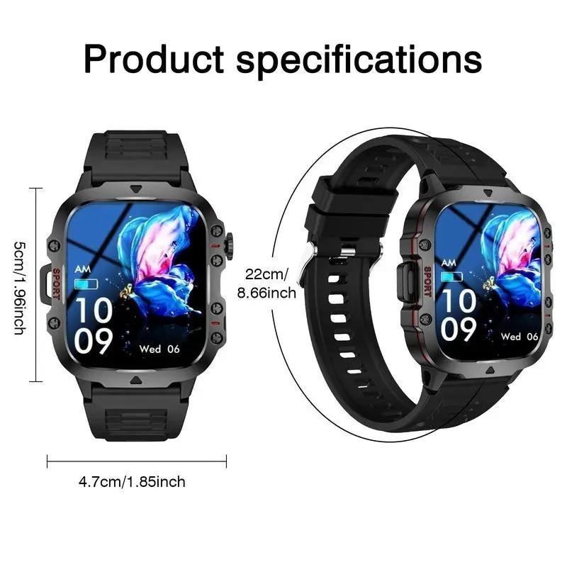 Smart Watch with LED Light, Bluetooth-compatible Connectivity, Multiple Sport Modes, Call/messages Alerts, Compatible with iOS and Android