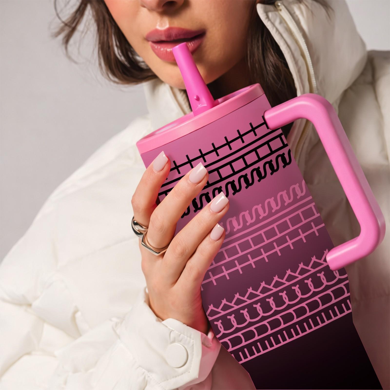 1 PC 40 Oz Stainless Steel Hidden Message Tumbler, Sarcastic Design Funny Coffee Mug for Coworkers & Work Besties Unique, Gift Idea for Women Men, Tumbler Gifts For Coworker, Black Leak Proof Sarcastic and Funny I'm Fine Message Ceramic Tumbler.