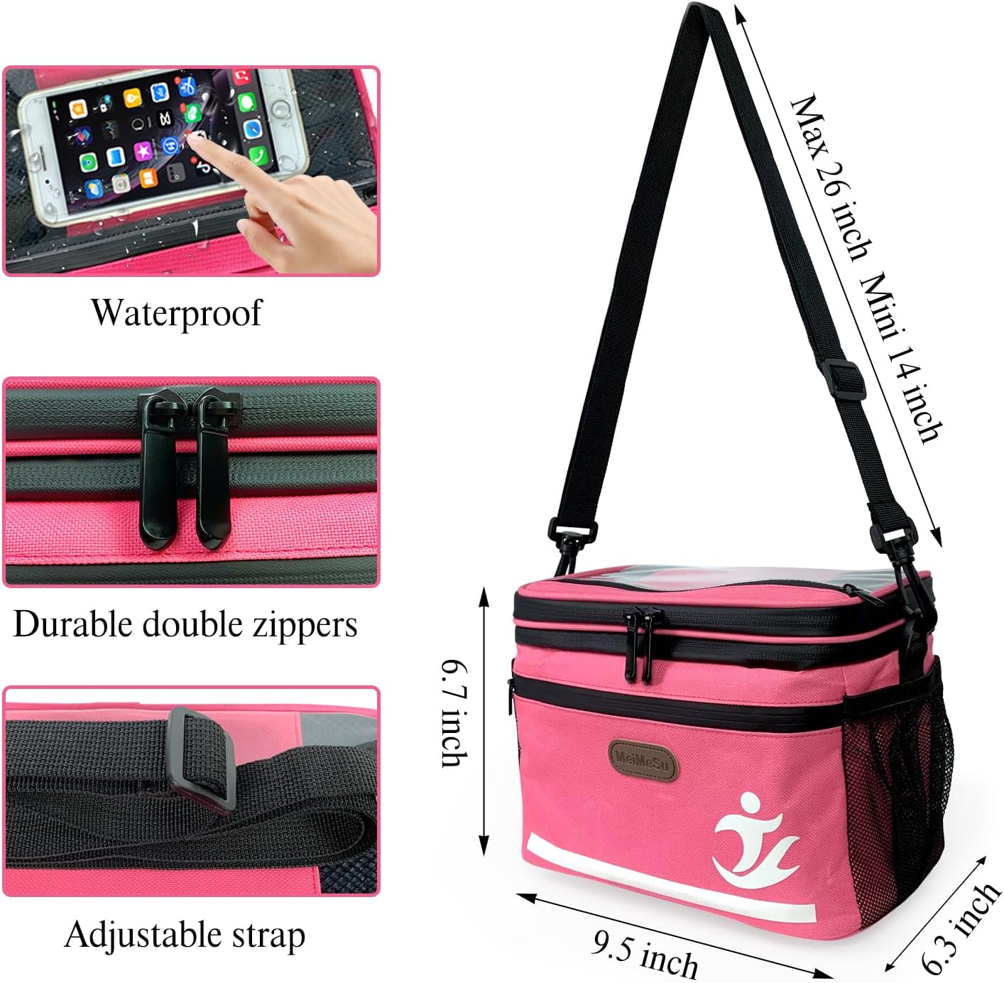 Bike Handlebar Bag Bike Basket Front Bag Waterproof with Touch Screen Phone Holder, Bike Phone Bags Bicycle Basket Insulated Cooler Lunch Bag Suitable for Cycling, Outdoor with Bento, Snacks, Ice Water Bike Handlebar Bag Bike Basket Front Bag Waterproof with Touch Screen Phone Holder, Bike Phone Bags Bicycle Basket Insulated Cooler Lunch Bag Suitable for Cycling, Outdoor with Bento, Snacks, Ice Water