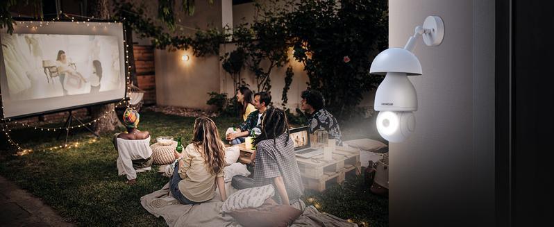 Wireless 360° PTZ Light Bulb Security Camera with 2K Color Night Vision, AI Human Detection, Alexa Compatibility