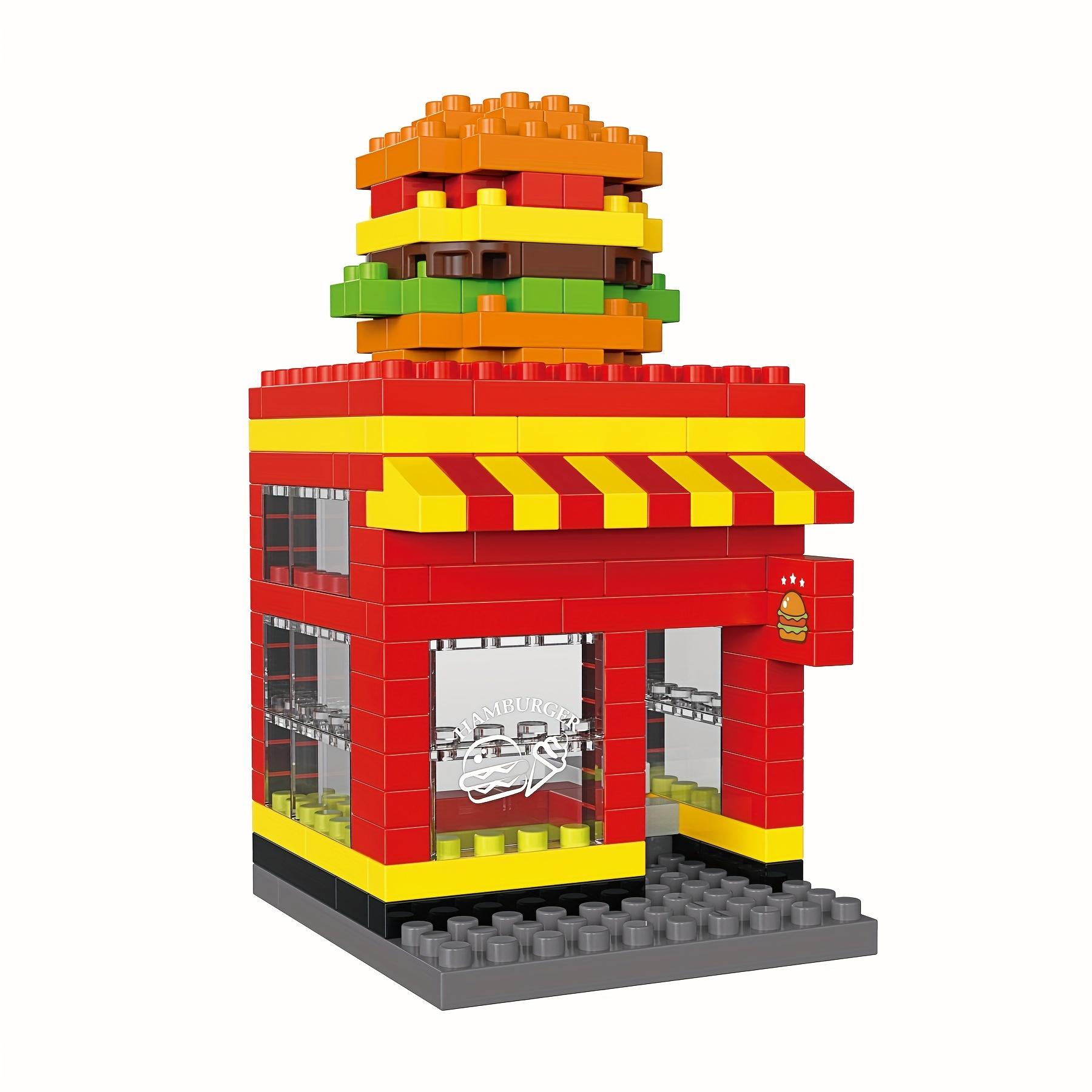 Mini City Street Scene Building Blocks, Micro Diamond Particles DIY 3D Puzzle Toy, Home Decor Gift for Birthday Christmas Halloween