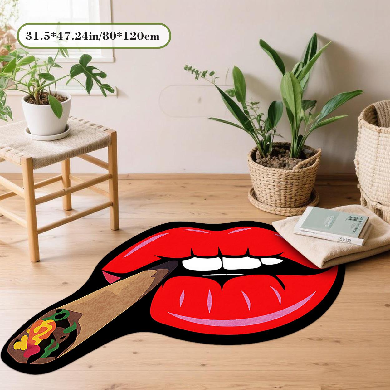 Irregular Printed Rug Velvet soft and comfortable patterned printed carpet, suitable for multiple scenarios, available in various sizes, soft and non-shedding Abstract Rugs